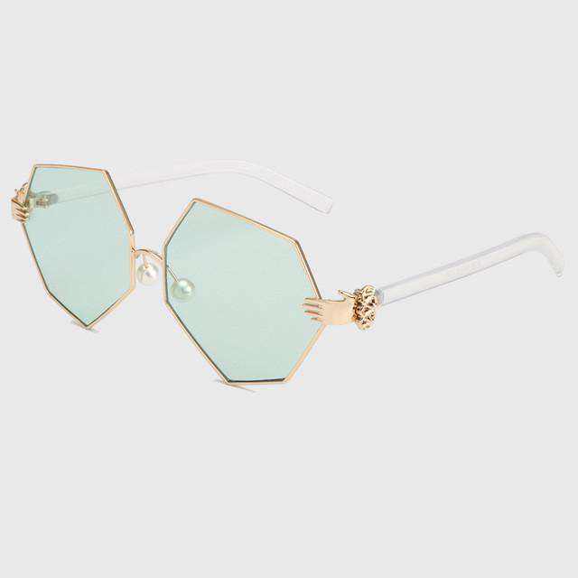 ROYAL GIRL Gradient Heptagon Sunglasses