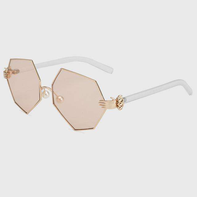 ROYAL GIRL Gradient Heptagon Sunglasses