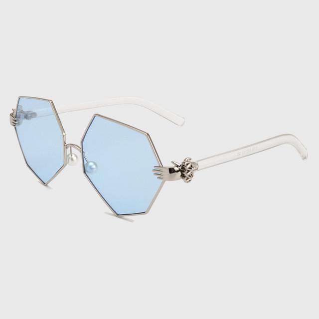 ROYAL GIRL Gradient Heptagon Sunglasses