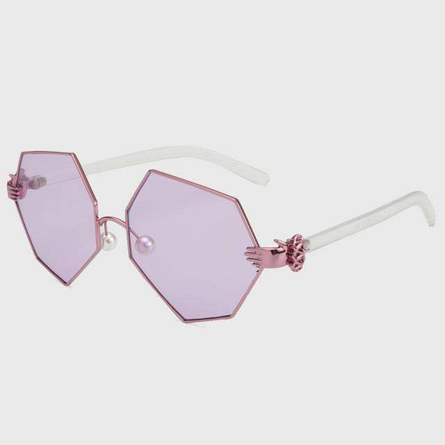 ROYAL GIRL Gradient Heptagon Sunglasses