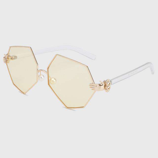 ROYAL GIRL Gradient Heptagon Sunglasses