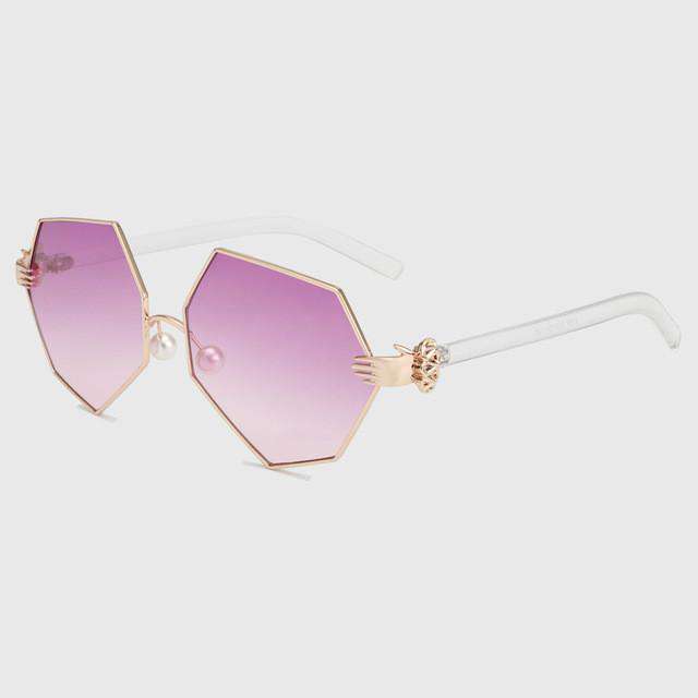 ROYAL GIRL Gradient Heptagon Sunglasses