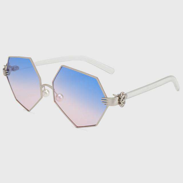 ROYAL GIRL Gradient Heptagon Sunglasses