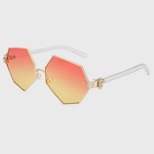 ROYAL GIRL Gradient Heptagon Sunglasses