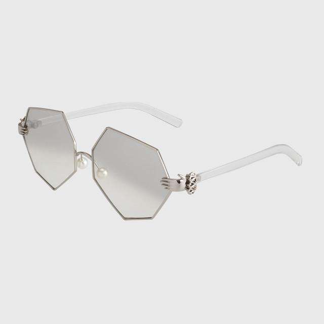 ROYAL GIRL Gradient Heptagon Sunglasses