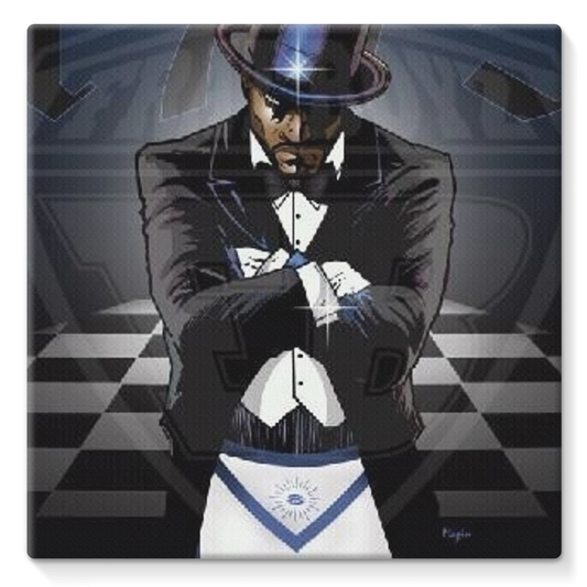 American Builder Stretched Canvas