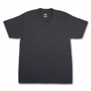 Schwarzes V-Neck Basic Shaka