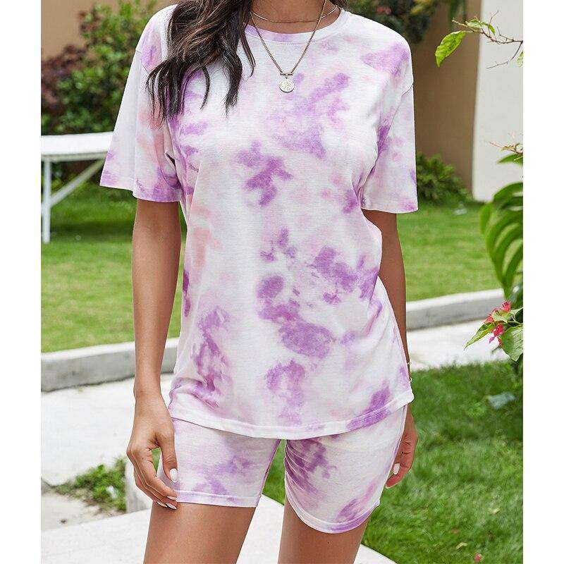 Tie Dye short Two piece Set