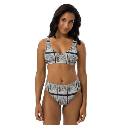 Tom&Jerry high-waisted bikini